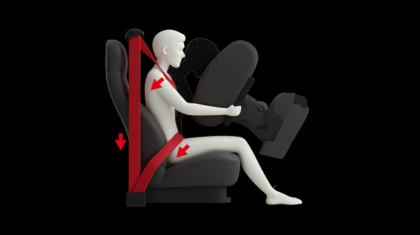 Renault Kiger - cintos de segurança com limitador de esforço