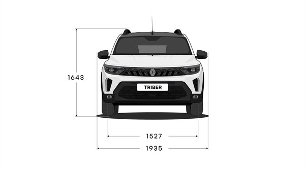 Renault Triber - side dimensions